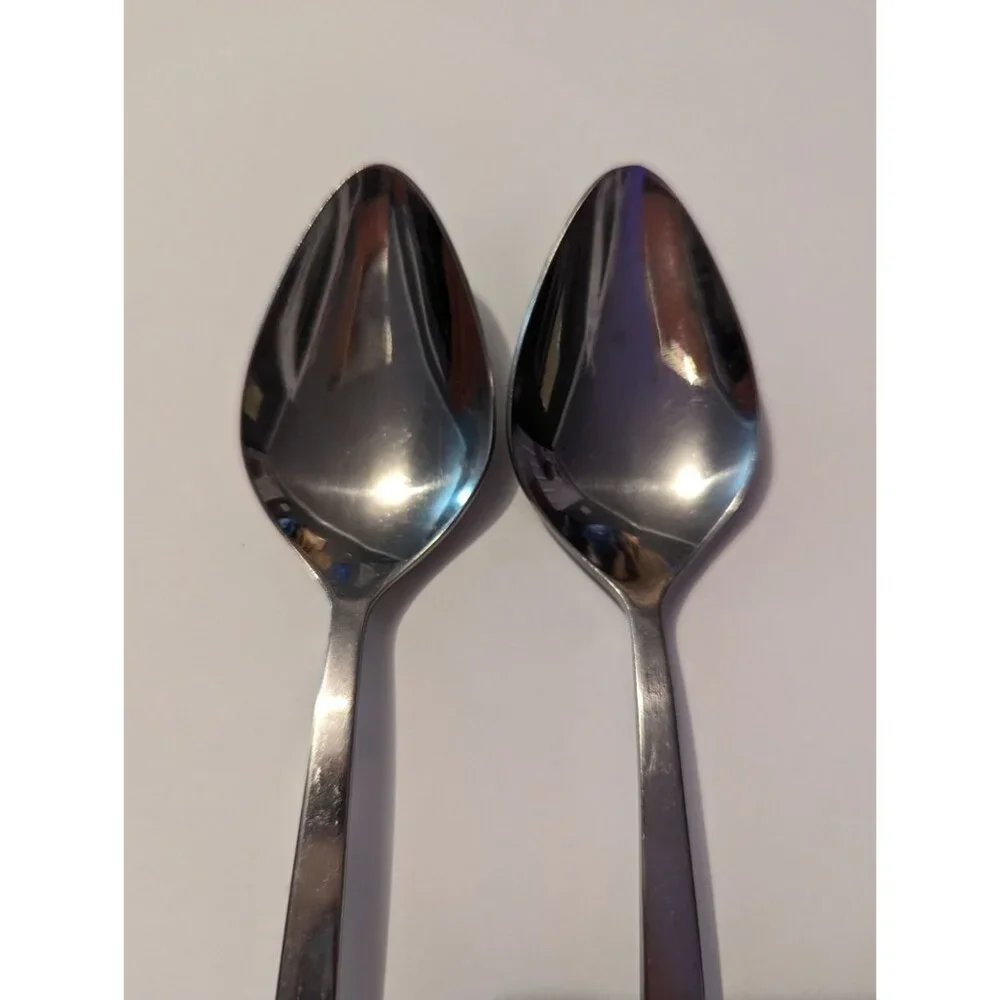 VTG CARLYLE Hong Kong stainless‎ cameo pattern lot 2 tablespoons replacement